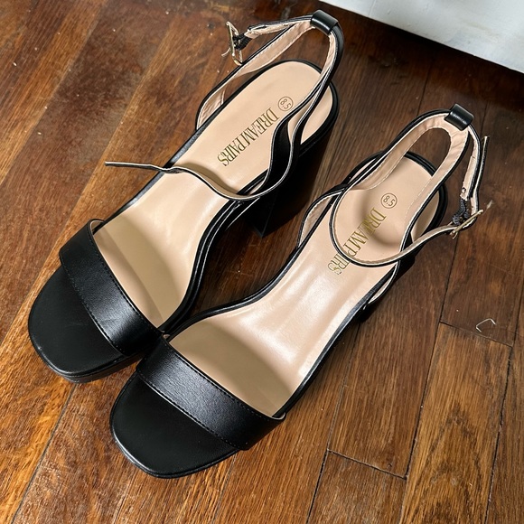 Dream Pairs Women Chunky Block Heel Sandals Ankle Strap Open Toe Party Sandals - Picture 5 of 10